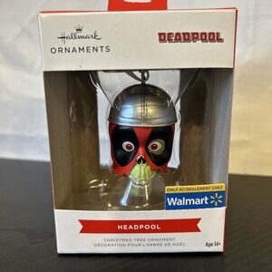 NEW 2025 HALLMARK  MARVEL DEADPOOL HEADPOOL CHRISTMAS ORNAMENT‎